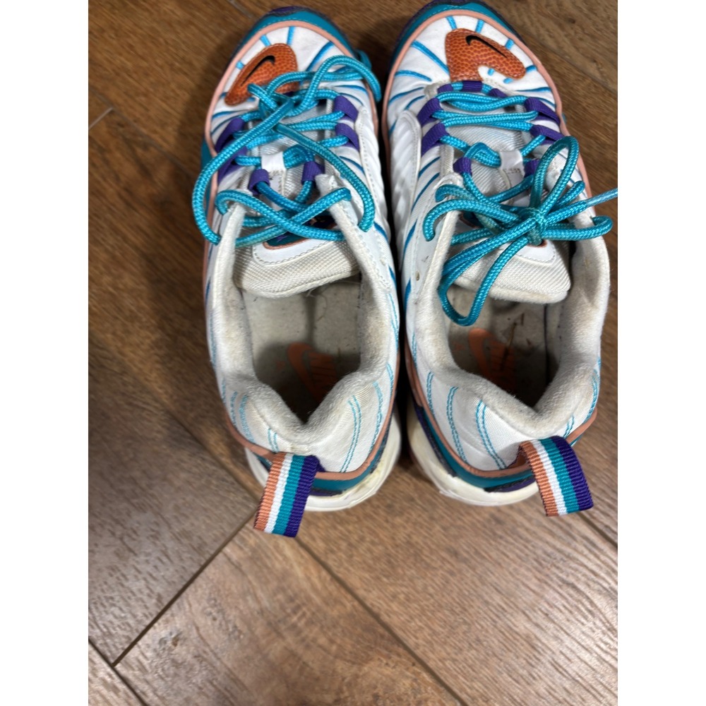Nike‎ Air Max 98 SE Shoes White Teal Purple Orange Swoosh Size 7Y - Picture 7 of 12